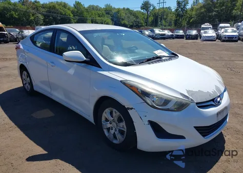2016 Hyundai Elantra Se z USA, uszkodzony, nr VIN 5NPDH4AE5GH664349